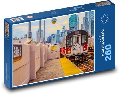 Bahn - Gleise, Stadt - Puzzle - 260 Teile