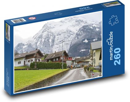 Houses - hills, villages - Puzzle 260 pieces, size 41x28.7 cm 