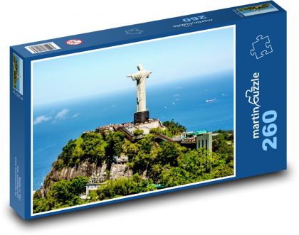 Brazília - Rio, socha - Puzzle 260 dielikov, rozmer 41x28,7 cm