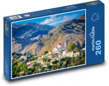 Miasto - przyroda, góry Puzzle 260 elementów - 41x28,7 cm