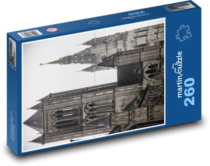 Zvonica Gentu - veža, kostol - Puzzle 260 dielikov, rozmer 41x28,7 cm