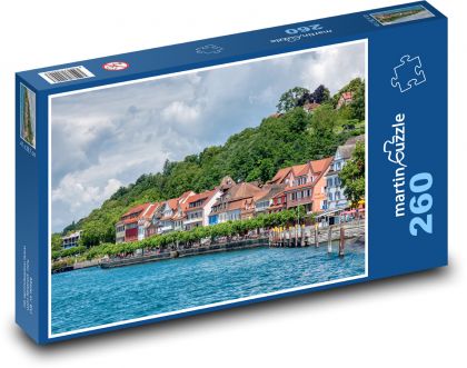 Meersburg - město u Bodamského jezera, Německo - Puzzle 260 dílků, rozměr 41x28,7 cm