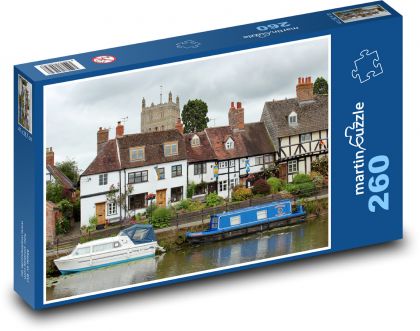 Channel - boats, houses - Puzzle 260 pieces, size 41x28.7 cm 