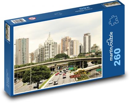Sao Paulo - Brazil - Puzzle 260 pieces, size 41x28.7 cm 