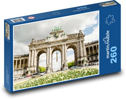 Parc du Cinquantenaire - park in Brussels, Belgium - Puzzle 260 pieces, size 41x28.7 cm 