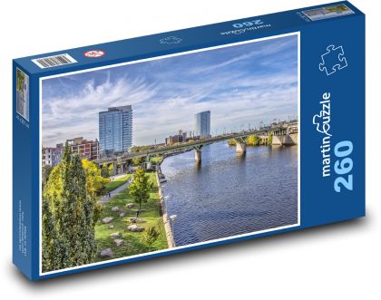 City - bridge - Puzzle 260 pieces, size 41x28.7 cm 