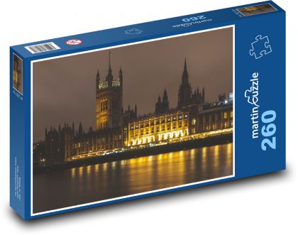 Panorama Londynu - Pałac Westminsterski - Puzzle 260 elementów, rozmiar 41x28,7 cm