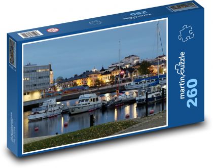 Lodě v přístavu - Puzzle 260 dílků, rozměr 41x28,7 cm