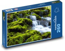 Wasserfallkaskaden in der Natur Puzzle 260 Teile - 41 x28,7 cm