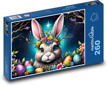 Easter bunny with eggs Puzzle 260 pieces - 41 x 28.7 cm 