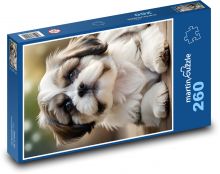 Shih tzu - roztomilé šteniatko Puzzle 260 dielikov - 41 x 28,7 cm