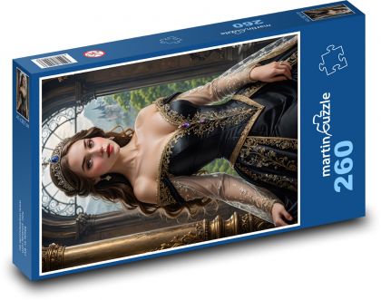 Portrét kráľovnej - Puzzle 260 dielikov, rozmer 41x28,7 cm
