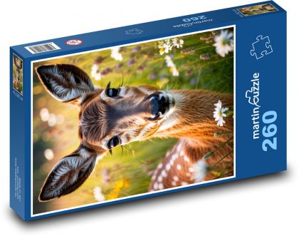 Hirsch auf der Wiese - Puzzle - 260 Teile