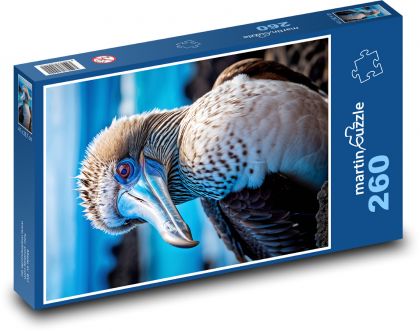 Teriér s modrými nohami - morský vták - Puzzle 260 dielikov, rozmer 41x28,7 cm