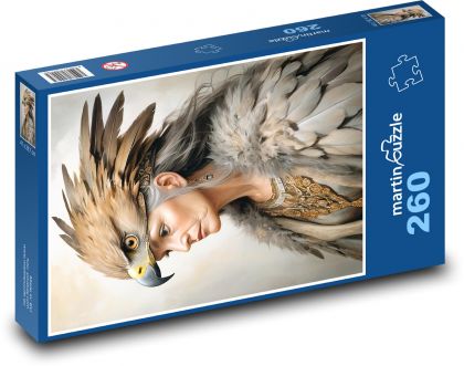Žena v těle orla - puzzle 260 dílků