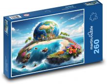 Klimatická změna země Puzzle 260 dílků - 41 x 28,7 cm
