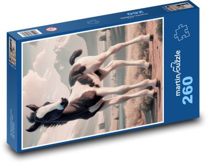 Škvrnité žriebä - Puzzle 260 dielikov, rozmer 41x28,7 cm