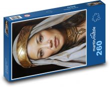 Portrét krásnej ženy Puzzle 260 dielikov - 41 x 28,7 cm 