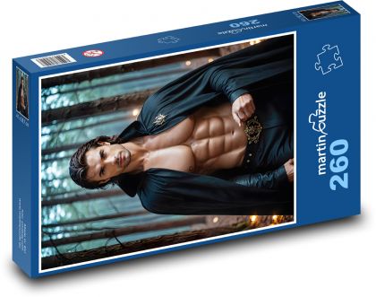 Man in the Woods - Puzzle 260 pieces, size 41x28.7 cm 