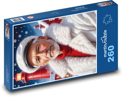 Námorník - maják, muž - Puzzle 260 dielikov, rozmer 41x28,7 cm