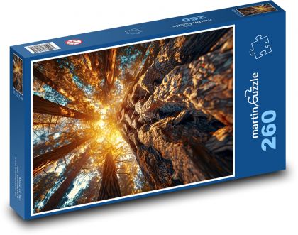 Stromy sekvoje - Puzzle 260 dílků, rozměr 41x28,7 cm