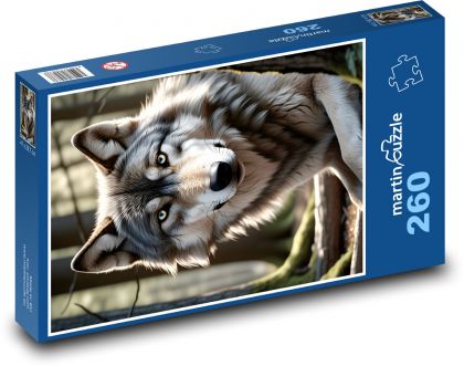 Wolf - ein Biest im Wald - Puzzle - 260 Teile