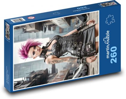 Extravagant woman - Puzzle 260 pieces, size 41x28.7 cm 