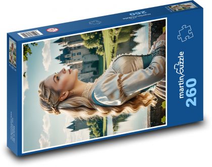 Žena u jezera - puzzle 260 dílků