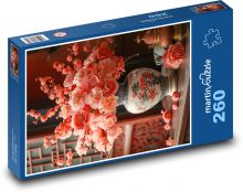 Pivoňky ve váze Puzzle 260 dílků - 41 x 28,7 cm