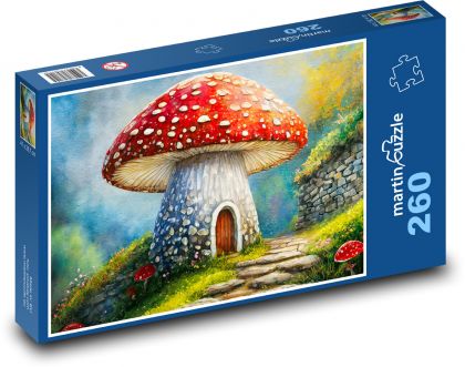 Huby - dom, les - Puzzle 260 dielikov, rozmer 41x28,7 cm