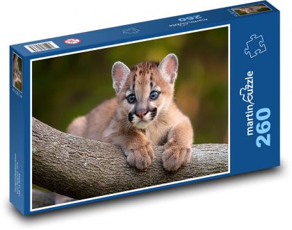Puma Cub - Puzzle 260 elementów, rozmiar 41x28,7 cm