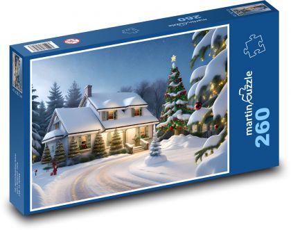 In the snow - Puzzle 260 pieces, size 41x28.7 cm 