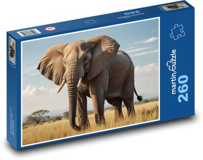 Elefant in der Natur - Puzzle - 260 Teile