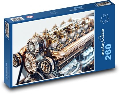 Gears in the engine - Puzzle 260 pieces, size 41x28.7 cm 