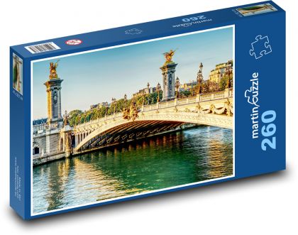 Paris - Bridge, France - Puzzle 260 pieces, size 41x28.7 cm 