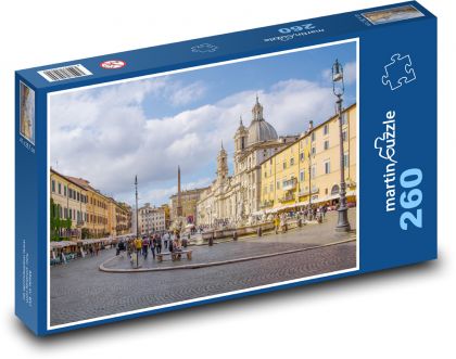 Navona - město, Itálie - Puzzle 260 dílků, rozměr 41x28,7 cm
