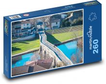 Most - mesto, rieka Puzzle 260 dielikov - 41 x 28,7 cm