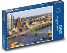Pittsburgh - Miasto nad rzeką Puzzle 260 elementów - 41x28,7 cm