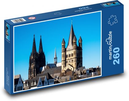 Cologne - Germany, churches - Puzzle 260 pieces, size 41x28.7 cm 