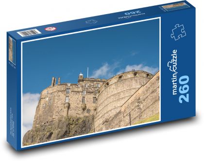 Edinburghský hrad - Evropa - Puzzle 260 dílků, rozměr 41x28,7 cm