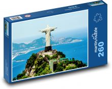 Brazílie - Rio, socha Puzzle 260 - 41x28,7 cm