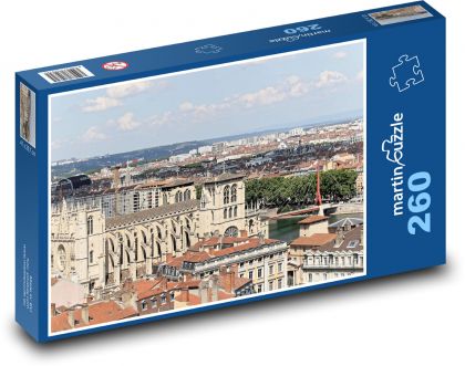 Lyon - Cathedral - Puzzle 260 pieces, size 41x28.7 cm 