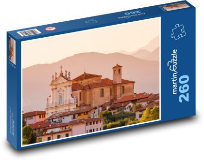 Kostel ve městě - puzzle 260 dílků