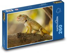 Eine Eidechse klettert auf einen Baum Puzzle 260 Teile - 41 x28,7 cm