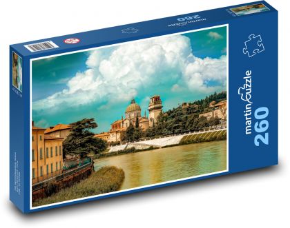 Budovy - hrad - Puzzle 260 dielikov, rozmer 41x28,7 cm
