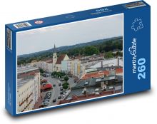 Mühldorf - Německo, náměstí Puzzle 260 dílků - 41 x 28,7 cm
