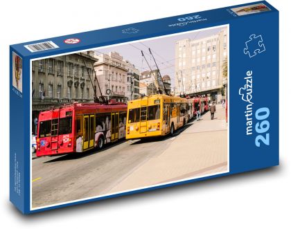 Belehrad - Srbsko, električka - Puzzle 260 dielikov, rozmer 41x28,7 cm