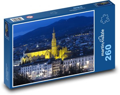 Florencie - Itálie - Puzzle 260 dílků, rozměr 41x28,7 cm