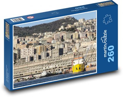 Port w Genui - Puzzle 260 elementów, rozmiar 41x28,7 cm