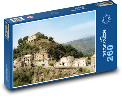Savoca - Itálie, Sicílie - Puzzle 260 dílků, rozměr 41x28,7 cm